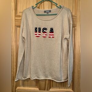 Marled lightweight USA sweater size Medium